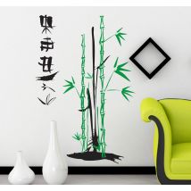 Joli sticker d'un bambou exotique