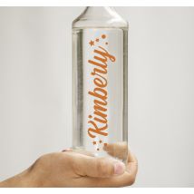 Autocollant personnalisable bouteille d'eau avec nom