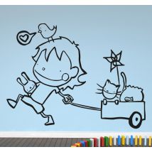 Sticker enfant jouets dessin