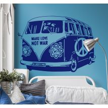 Sticker vintage van hippie