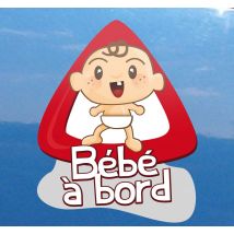 Sticker bébé à bord moderne