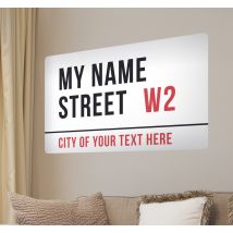 Sticker personnalisé London street plate