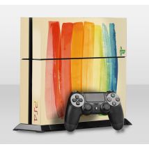 Autocollant PS4 toile peinture