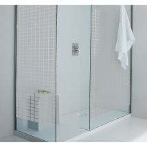 Sticker paroi de douche salle de bain petits carreaux
