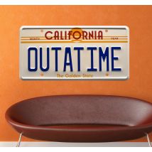 Sticker retour vers futur outatime