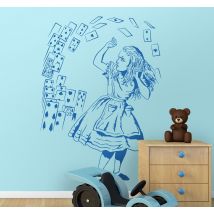 Sticker Alice au pays des merveilles cartes