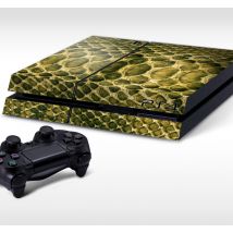 Sticker PS4 peau de reptile