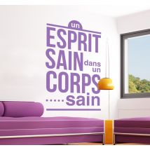 Sticker esprit sain