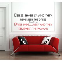 Sticker citation Coco Chanel