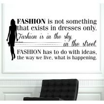 Sticker texte fashion