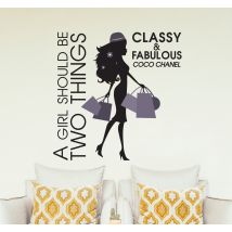 Sticker fille classe