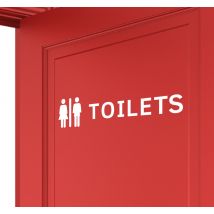 Sticker WC porte toilettes