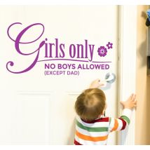 Stickers texte girls only