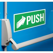 Sticker porte push pull