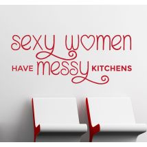 Sticker sexy messy kitchen