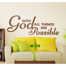 Sticker with god all things