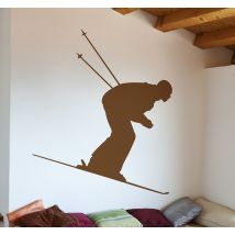 Sticker silhouette ski