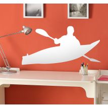 Sticker silhouette canoe kayak