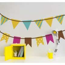 Sticker banderoles fanions fête