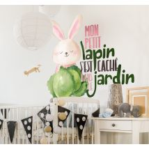 Sticker Muraux Comptine pour enfant mon petit lapin