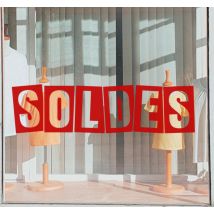 Sticker vitrine soldes