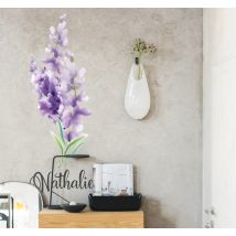 Sticker Mural Fleur autocollant personnalisé lavande