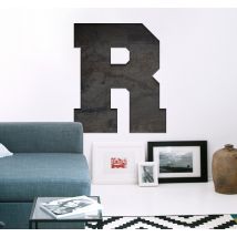 Autocollant Lettre personnalisable style industriel