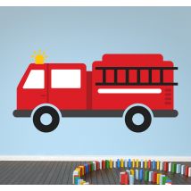 Sticker camion de pompiers
