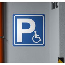 Sticker parking signe handicap
