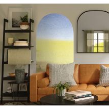 Sticker mural forme arche style aquarelle