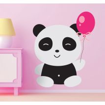 Sticker panda ballon