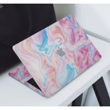 Autocollant MacBook marbre liquide rose