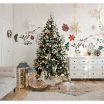 Set de stickers flore de Noël