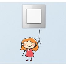Sticker interrupteur fille