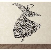 Sticker mural ballerine