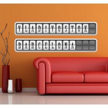 Stickers lettres panneau affichage