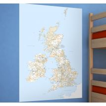 Vinilo decorativo mapa Gran Bretaña