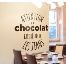 Sticker jeans chocolat