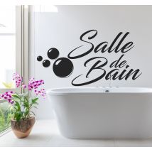 Sticker salle de bain texte et bulles