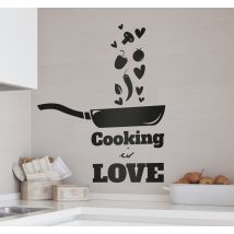 Sticker cuisine cooking is love
