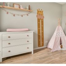 Toise autocollante girafe boho