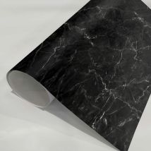 Adhésif meuble marbre noir