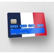 Sticker carte bancaire drapeau français