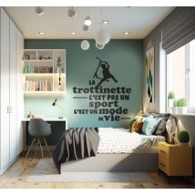 Sticker trottinette mode de vie