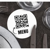 Sticker entreprise code QR personnalisé