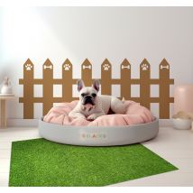 Sticker chien clôture de jardin