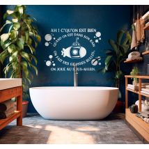 Sticker salle de bain Le Bonheur du Bain