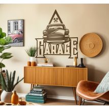 Autocollant garage voiture Vintage