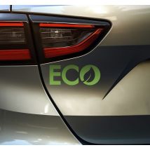 Autocollant pour voiture avec mot éco