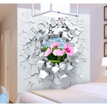 Sticker personnalisable explosion mur